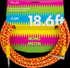 Fender MonoNeon Angled Instrument Cable 18.6'  Orange