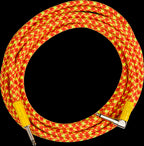 Fender MonoNeon Angled Instrument Cable 18.6'  Orange