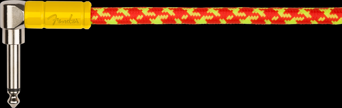 Fender MonoNeon Angled Instrument Cable 18.6'  Orange