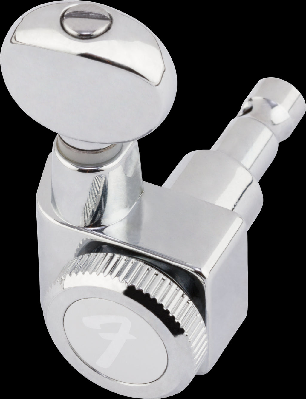 Fender Locking Stratocaster/Telecaster Vintage-Style Button Tuners - Polished Chrome (Set of 6)