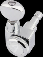 Fender Locking Stratocaster/Telecaster Vintage-Style Button Tuners - Polished Chrome (Set of 6)