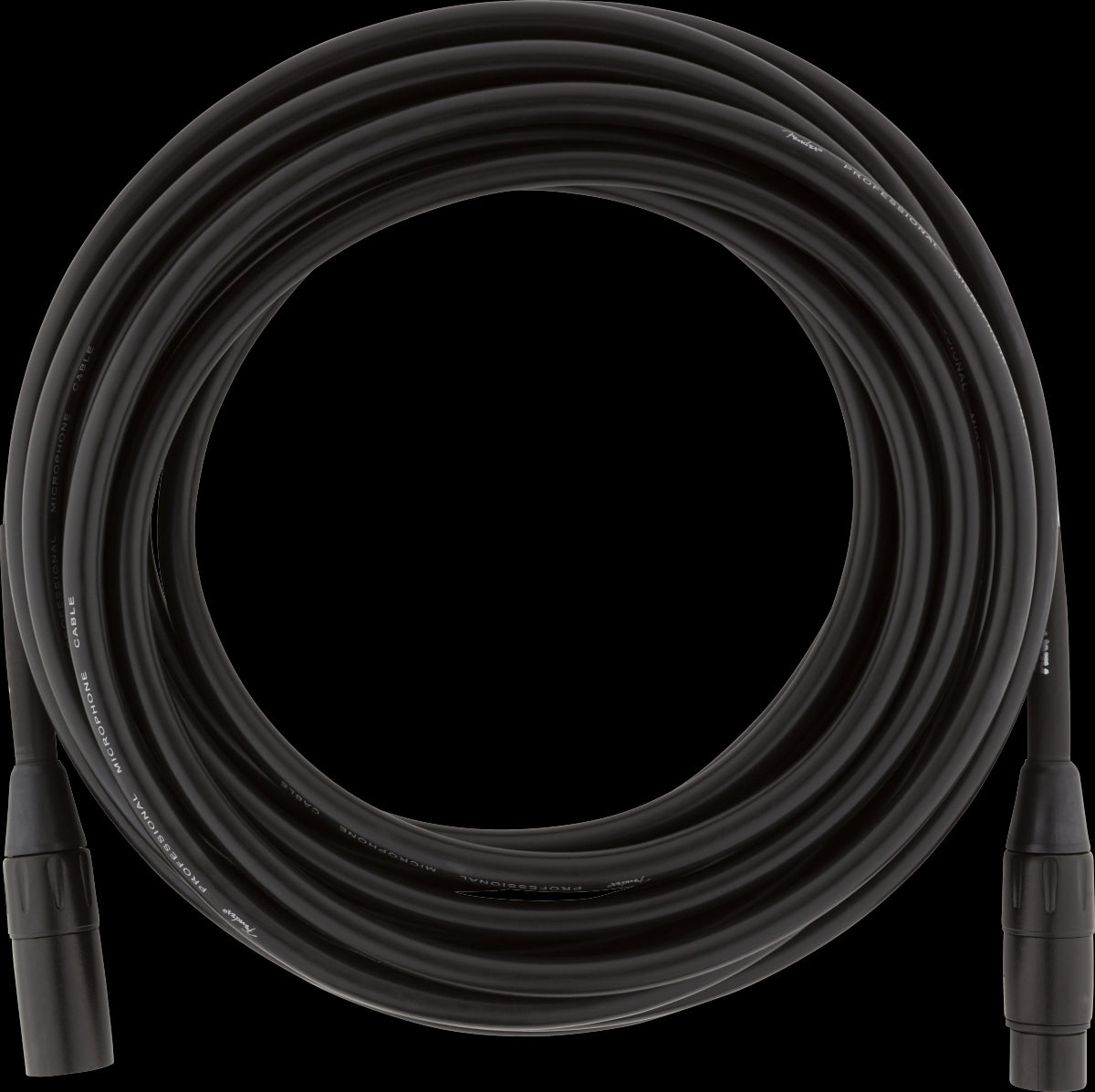 Fender Professional Series 25ft Microphone Cable in Black
