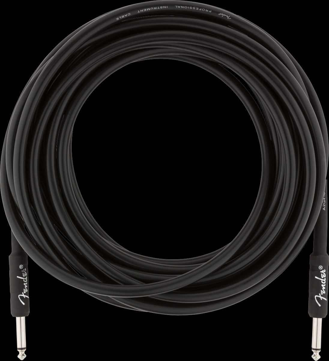 Fender Professional Series 25ft Straight/Straight Instrument Guitar Cable in Black