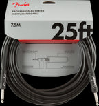 Fender Professional Series 25ft Straight/Straight Instrument Guitar Cable in Black