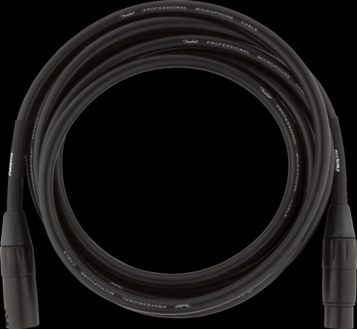 Fender Professional Series 10ft Microphone Cable in Black