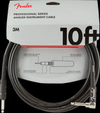 Fender Professional Series 10' Straight/Angle Instrument Cable - Black