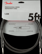 Fender Professional Series 5ft Straight/Straight Instrument Guitar Cable in Black