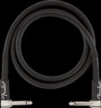 Fender Professional Series 3ft Angle/Angle Instrument Guitar Cables in Black
