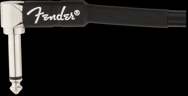 Fender Professional Series 3ft Angle/Angle Instrument Guitar Cables in Black