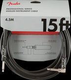 Fender Professional Series 15 Foot Straight/Angle Guitar Cable Black