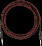 Fender Professional Series 10ft Instrument Guitar Cables in Red Tweed