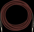 Fender Professional Series 15ft Instrument Guitar Cable in Red Tweed