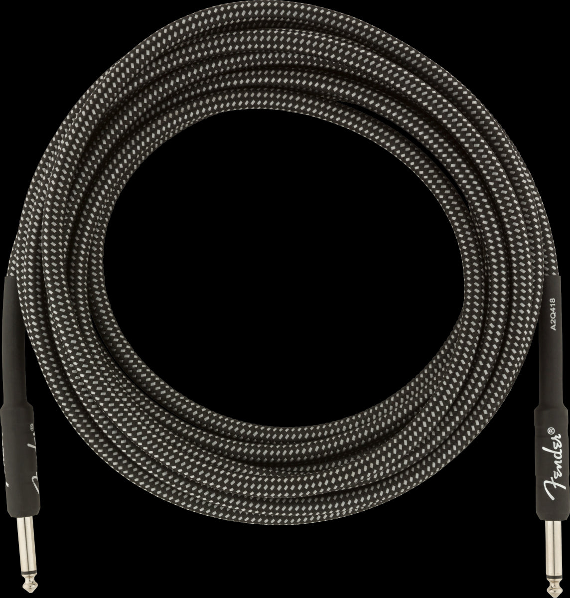 Fender Professional Series 15ft Instrument Guitar Cable in Gray Tweed