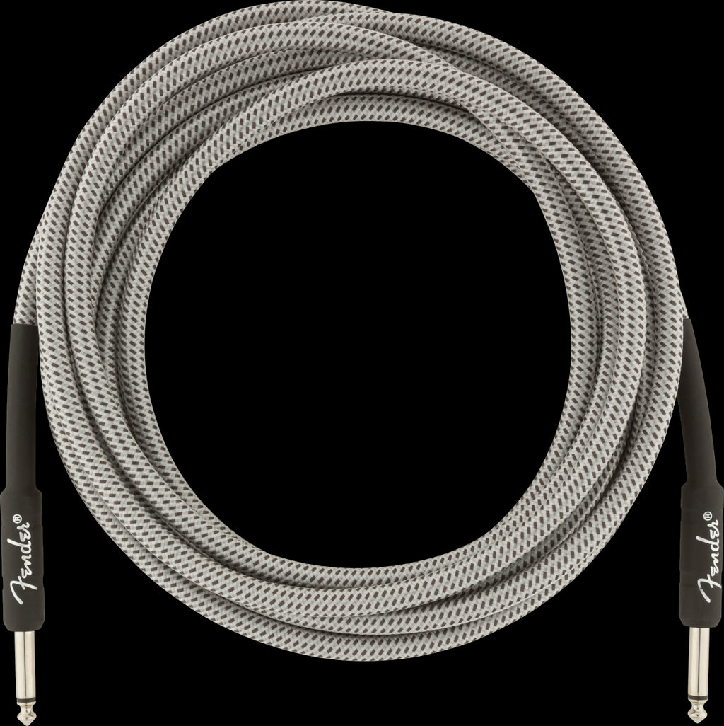Fender Professional Series 15 Foot Guitar Cable White Tweed