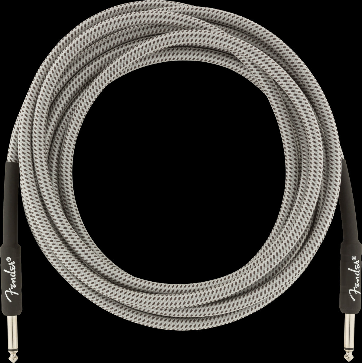 Fender Professional Series 15 Foot Guitar Cable White Tweed