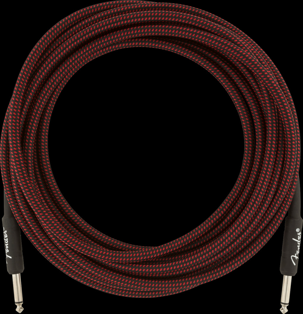 Fender Professional Series 18.6 Foot Guitar Cable Red Tweed