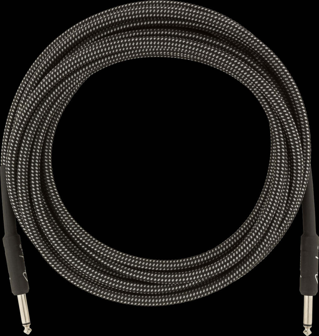 Fender Professional Series 18.6ft Instrument Guitar Cable in Gray Tweed