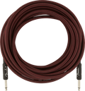 Fender Professional Series 25ft Instrument Guitar Cable in Red Tweed