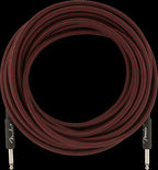 Fender Professional Series 25ft Instrument Guitar Cable in Red Tweed