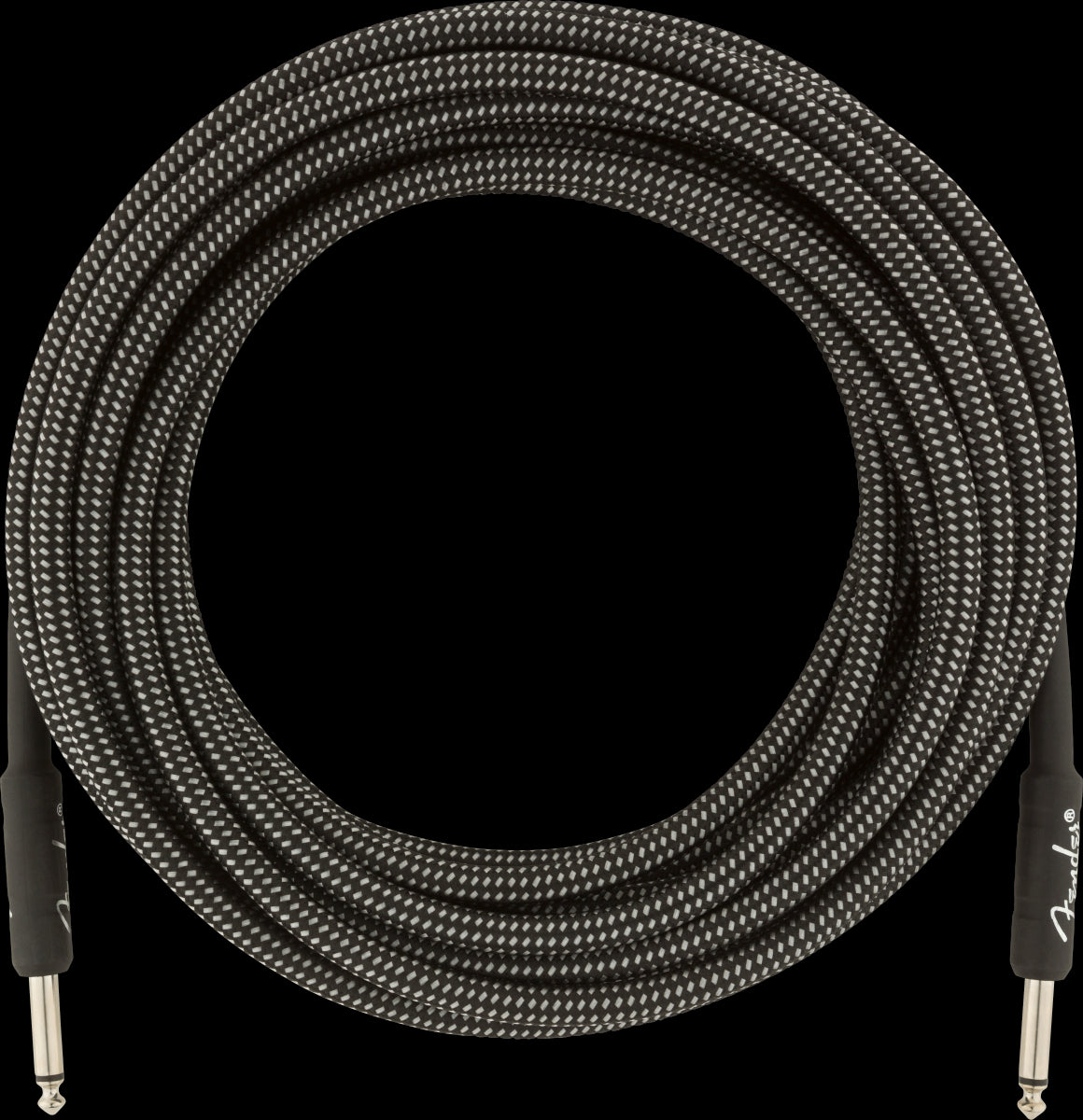 Fender Professional Series 25ft Instrument Guitar Cable in Gray Tweed