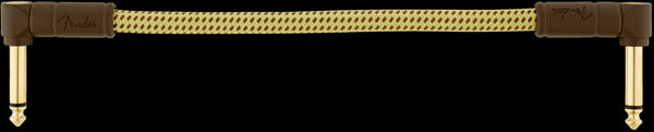 Fender Deluxe Inst Cables (Bowl of 20) Angle/Angle 6" Tweed