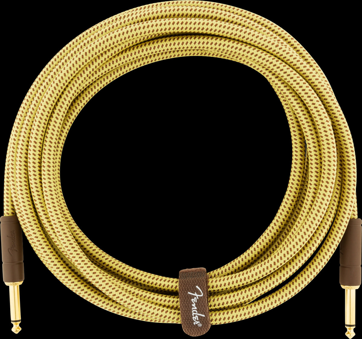Fender Deluxe Series 15' Straight/Straight Instrument Cable - Tweed