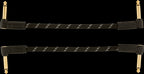 Fender Deluxe Series 6" Angle/Angle Instrument Guitar Cables in Black Tweed (2-Pack)