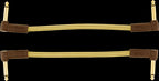 Fender Deluxe Series 6ft Angle/Angle Instrument Guitar Cables in Tweed (2-Pack)
