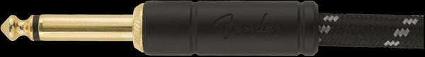 Fender Deluxe Series 10' Straight/Angle Instrument Cable - Black Tweed
