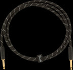 Fender Deluxe Series 5ft Straight/Straight Instrument Guitar Cable in Black Tweed