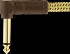 Fender Deluxe Series 3ft Angle/Angle Instrument Guitar Cable in Tweed