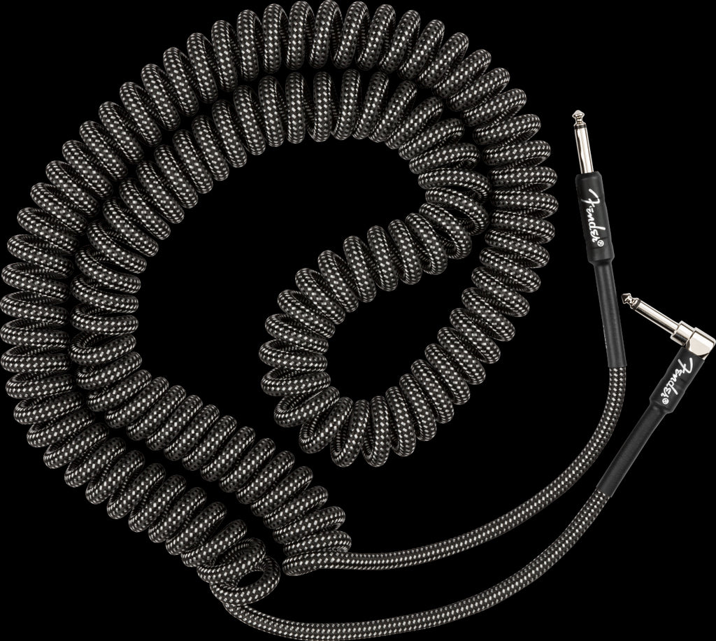 Fender Professional Coil 30ft Guitar Cable in Gray Tweed