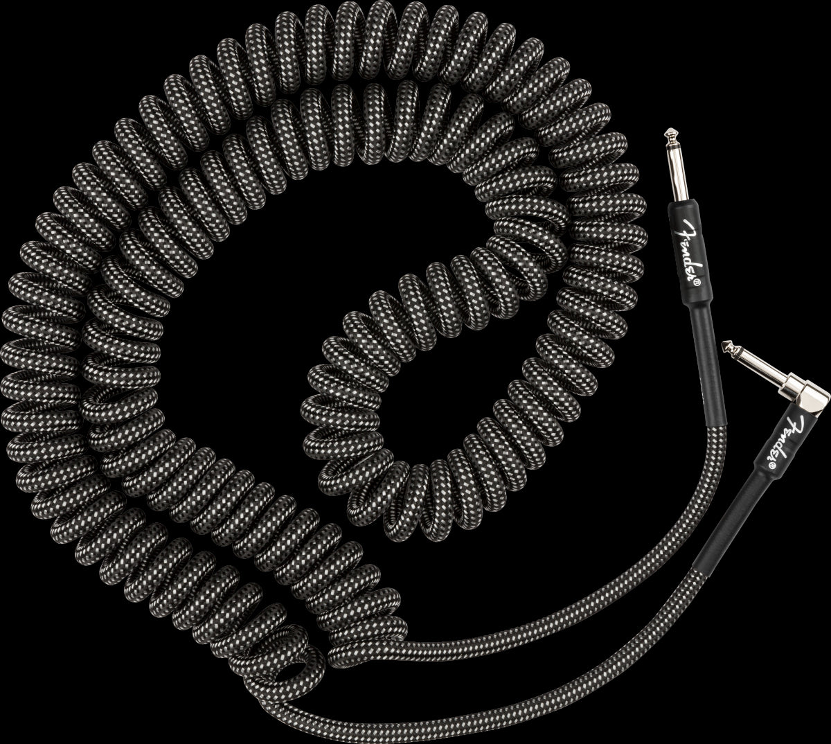 Fender Professional Coil 30ft Guitar Cable in Gray Tweed