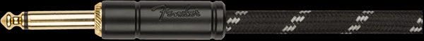 Fender Deluxe Coil 30ft Guitar Cable in Black Tweed