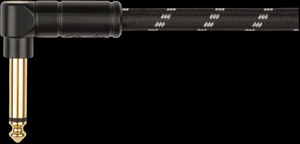 Fender Deluxe Coil 30ft Guitar Cable in Black Tweed