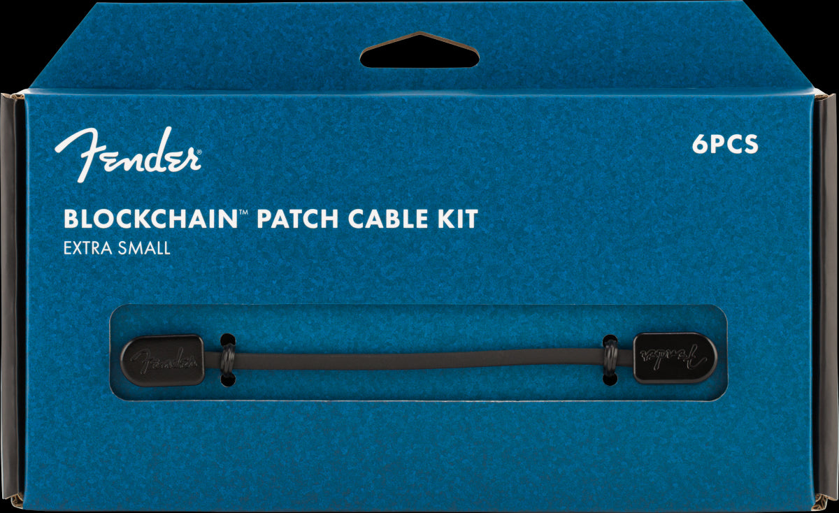 Fender Blockchain Patch Cable Kit Extra Small Black