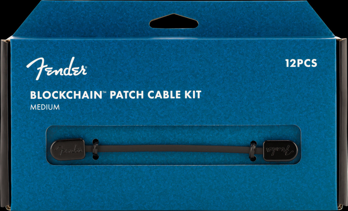 Fender Blockchain Patch Cable Kit Med Black