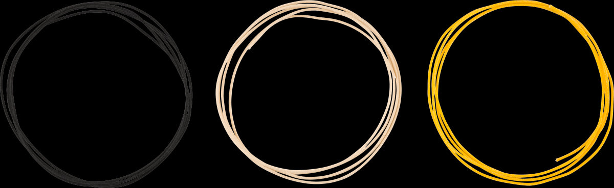 Fender Pure Vintage Cloth Wire 22 AWG (5ft) - Black/White/Yellow
