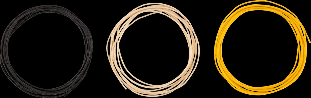 Fender Pure Vintage Cloth Wire 22 AWG (10ft) - Black/White/Yellow