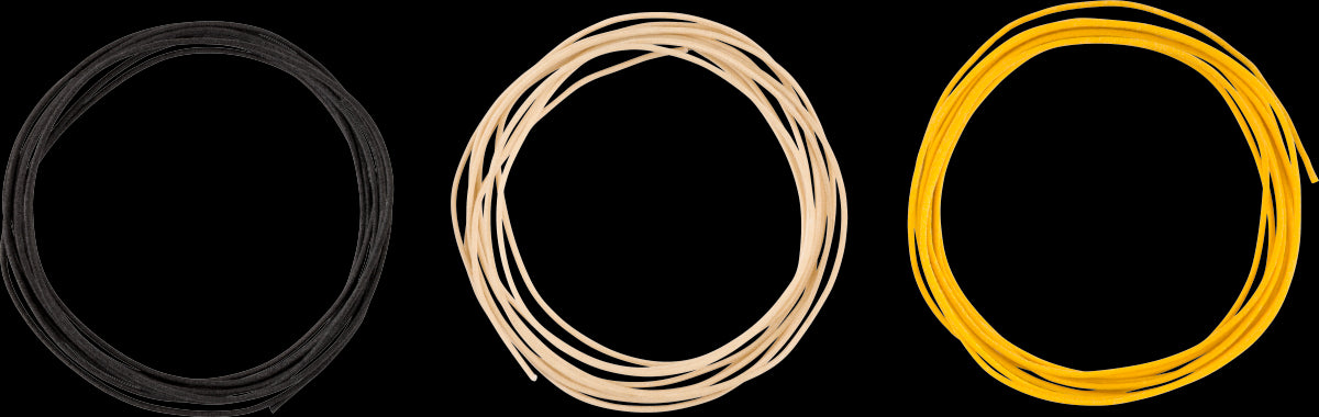 Fender Pure Vintage Cloth Wire 22 AWG (10ft) - Black/White/Yellow