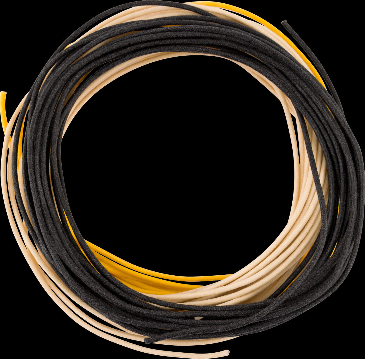 Fender Pure Vintage Cloth Wire 22 AWG (15ft) - Black/White/Yellow