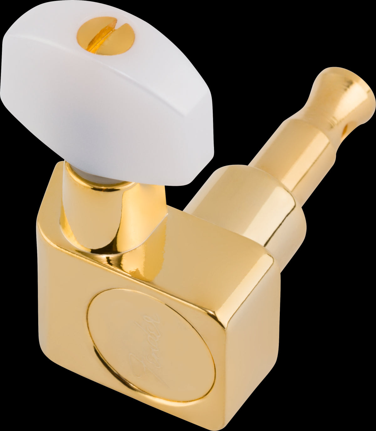 Fender Deluxe Cast/Sealed Guitar Tuners - Gold with Pearl Buttons (Set of 6)