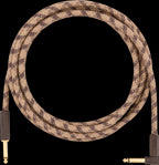 Fender 10 Foot Angled Pure Hemp Guitar Cable Brown