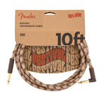 Fender 10 Foot Angled Pure Hemp Guitar Cable Brown