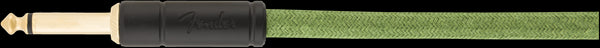 Fender 10 Foot Angled Pure Hemp Guitar Cable Green