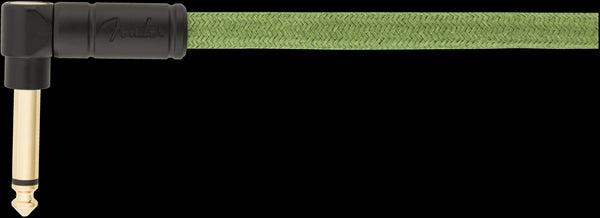 Fender 10 Foot Angled Pure Hemp Guitar Cable Green