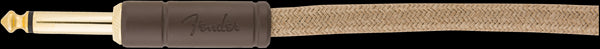 Fender Festival Pure Hemp 18.6ft Angled Instrument Guitar Cable in Natural
