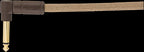 Fender Festival Pure Hemp 18.6ft Angled Instrument Guitar Cable in Natural