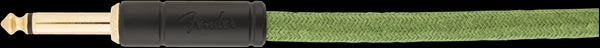 Fender 18.6 Foot Angled Pure Hemp Guitar Cable Green