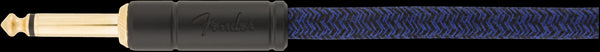 Fender Festival Pure Hemp 18.6ft Angled Instrument Guitar Cable in Blue Dream